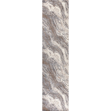 Kassia Contemporary Glam Abstract Marble Area Rug